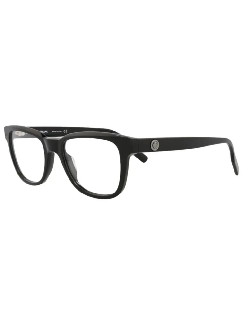 New Montblanc Women's Eyeglasses Square Rectangle Acetate Frame Mens Black Black